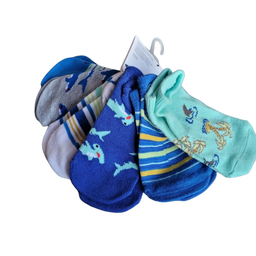 HARPER CANYON 6 Pack Blue Mazarine Sock Pack Size 4-6 Shoe Size 1-7